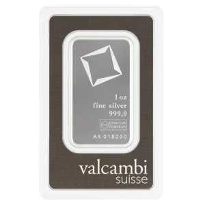 Valcambi 1oz Silver Bar