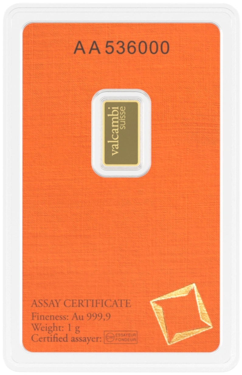 Valcambi 1g Gold Bar - Image 2