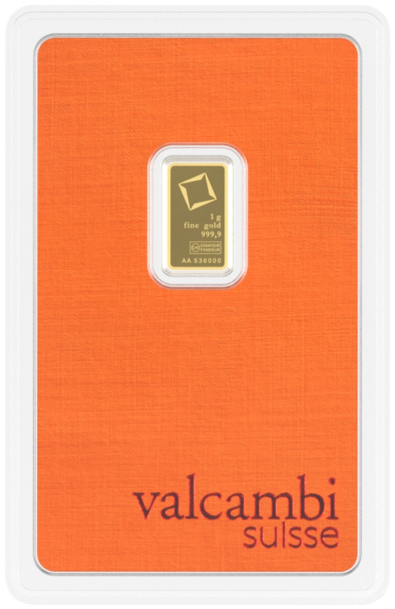 Valcambi 1g Gold Bar