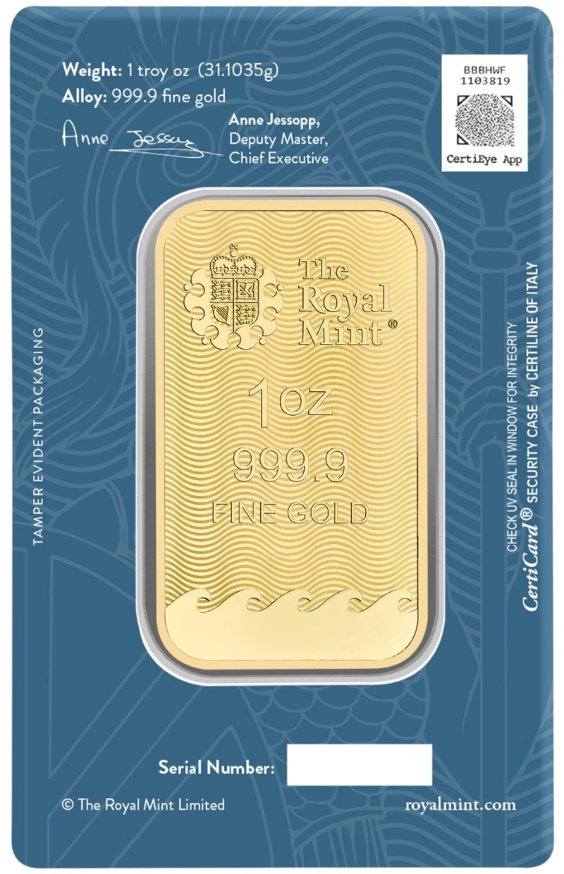 Royal Mint Britannia 1oz Gold Bar - Image 2